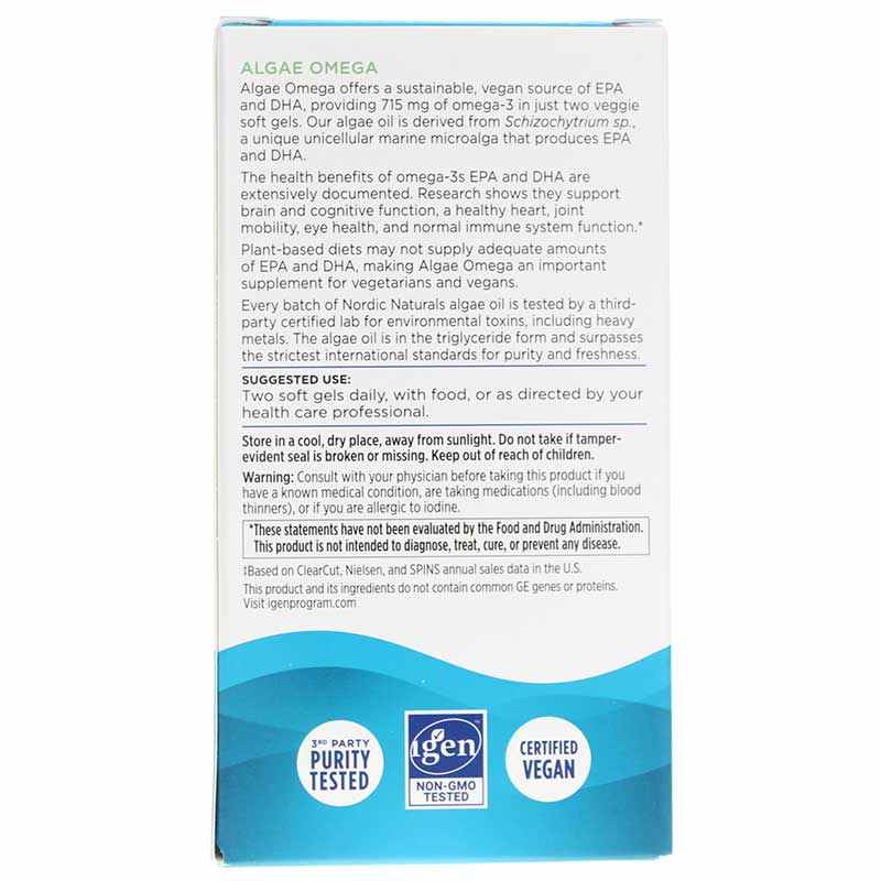 Algae Omega, 120 Softgels, by Nordic Naturals, image #3