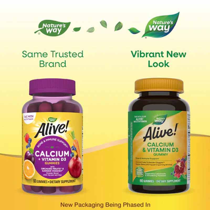 Alive Calcium + D3 Gummies, by Natures Way, image #3