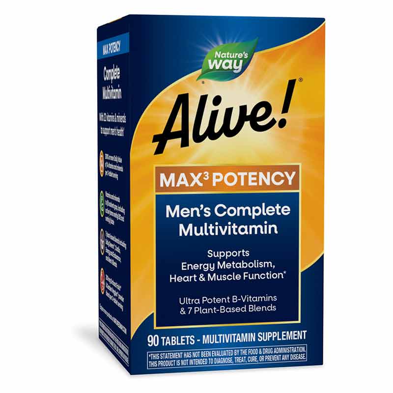 Alive Max3 Daily Men's Energizer Multi, by Natures Way