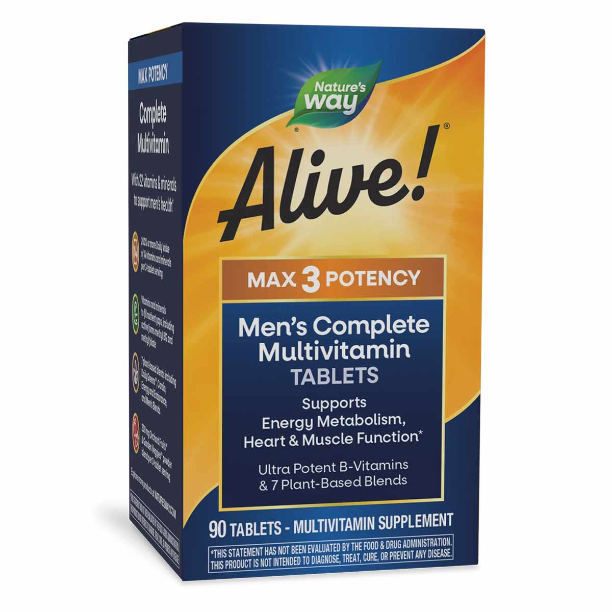 Alive Max3 Daily Men's Energizer Multi, by Natures Way