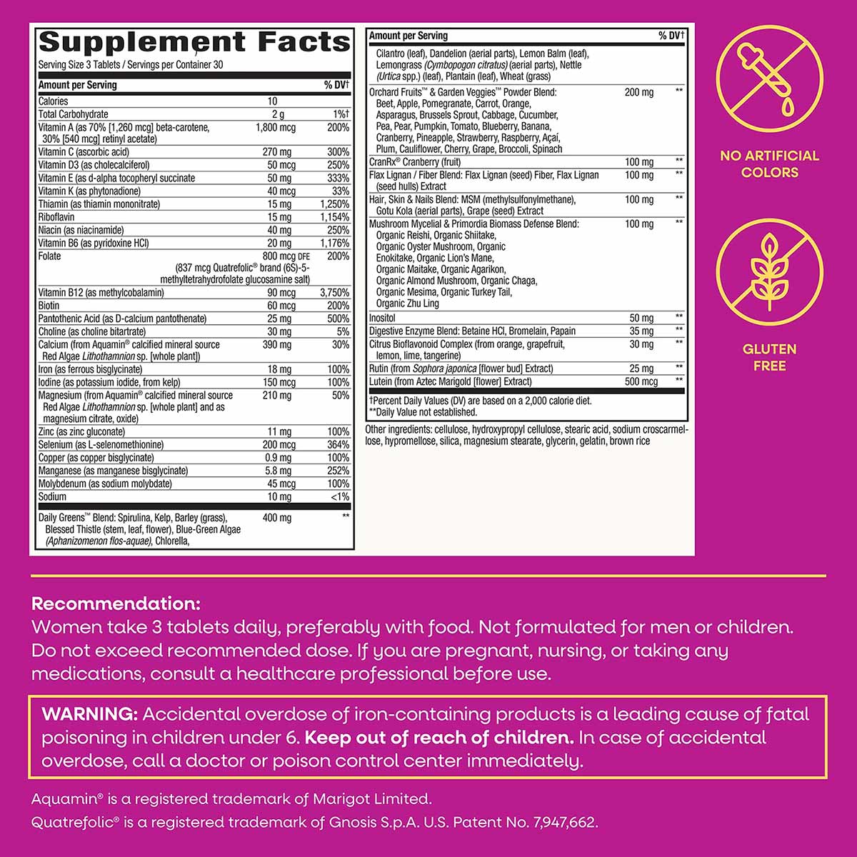 Alive Max3 Potency Womens Multivitamin, by Natures Way