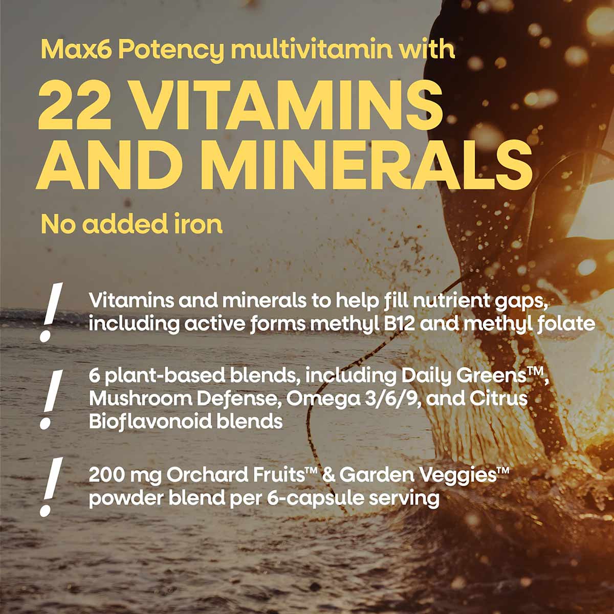 Alive Max6 Daily Multi-Vitamin No Iron Added, by Natures Way