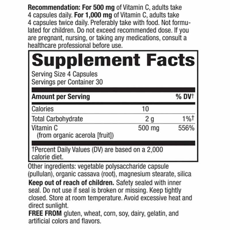 Alive Vitamin C Capsules, by Natures Way, image #2