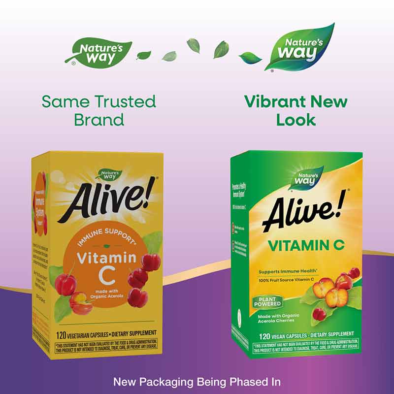 Alive Vitamin C Capsules, by Natures Way, image #3