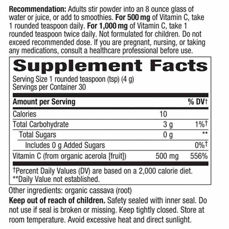 Alive Vitamin C Powder, by Natures Way, image #2