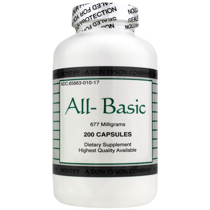 All-Basic 677 Mg, 200 Capsules, by Montiff