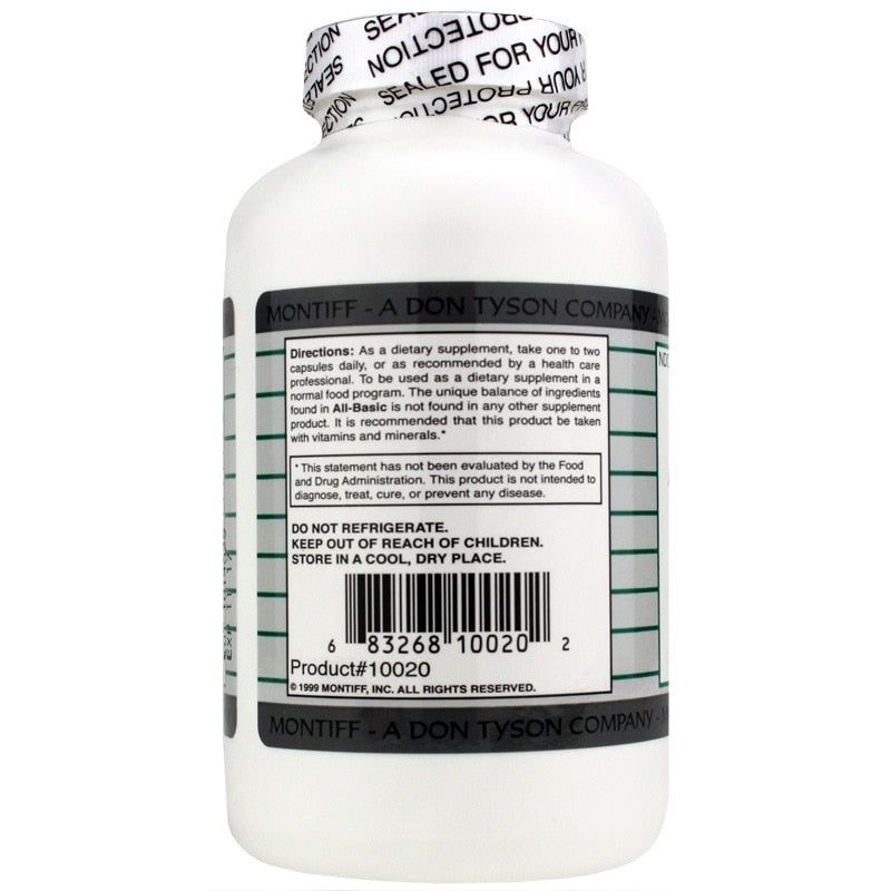 All-Basic 677 Mg, 200 Capsules, by Montiff, image #3