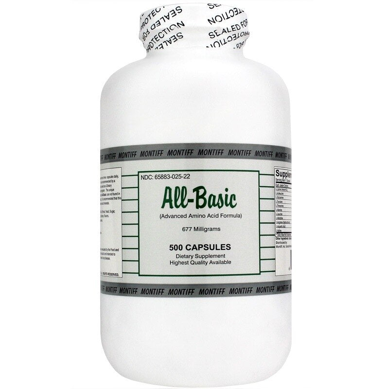 All-Basic 677 Mg, 500 Capsules, by Montiff