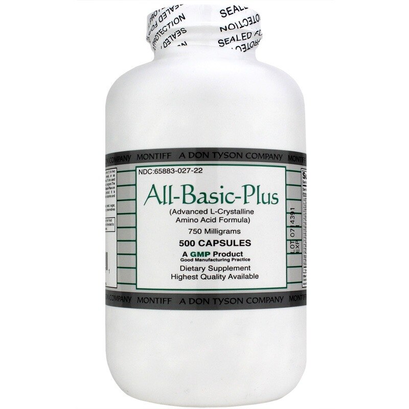 All-Basic-Plus 750 Mg, 500 Capsules, by Montiff
