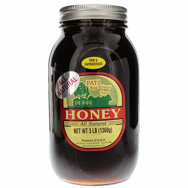All Natural Honey Buckwheat, 3 Lbs, by Patz Maple & Honey Farms