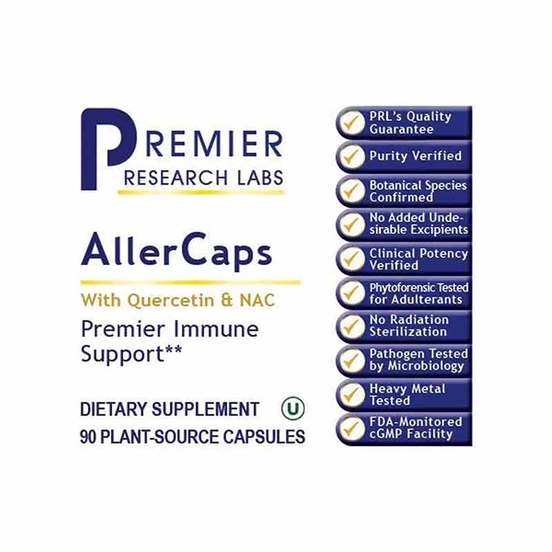AllerCaps Immune Support, by Premier Research Labs, image #2