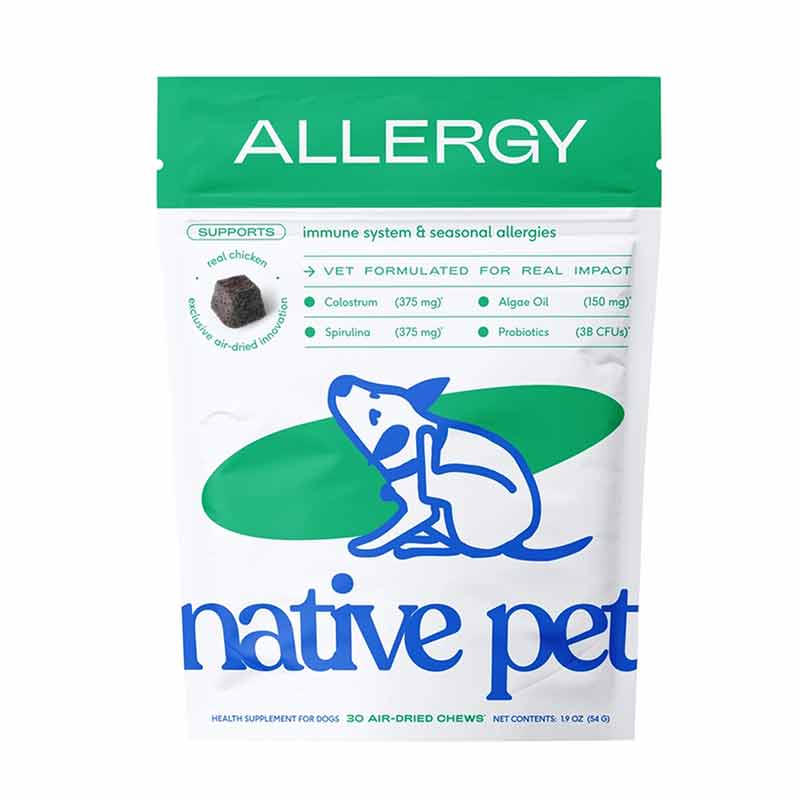Allergy & Immune Chews, An Allergy & Itch Relief Supplement, 30 Chews, by Native Pet