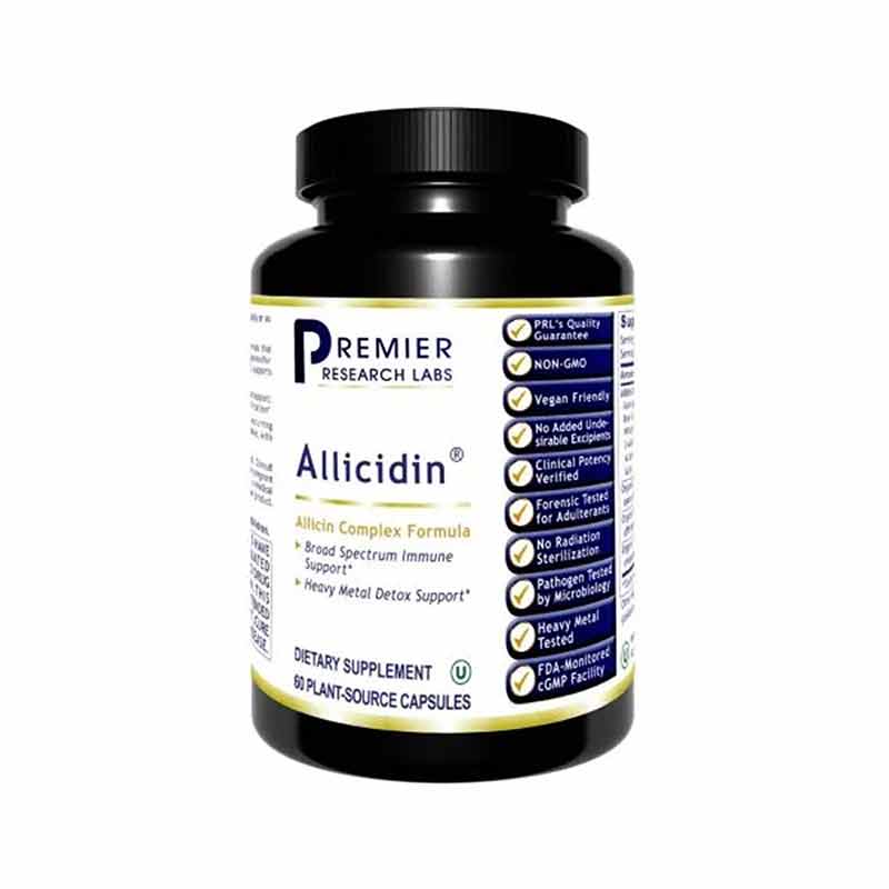 Allicidin Allicin Complex Formula, Premier Research Labs – Natural ...