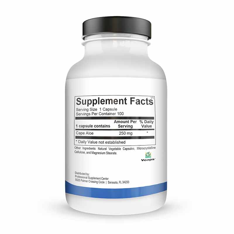 Aloe 250, 100 Capsules, by Professional Supplement Center, image #2