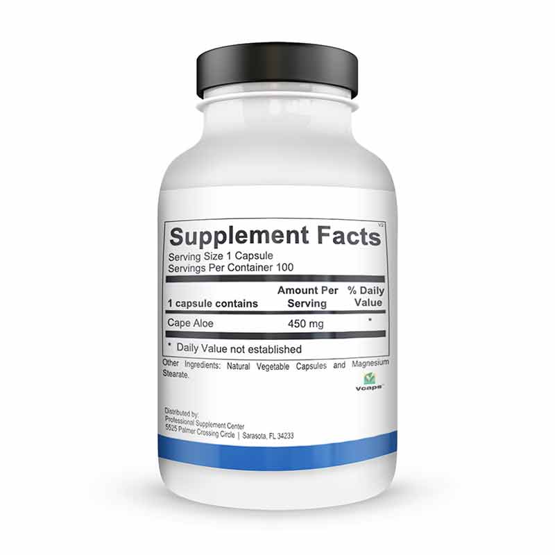 Aloe 450, 100 Capsules, by Professional Supplement Center, image #2