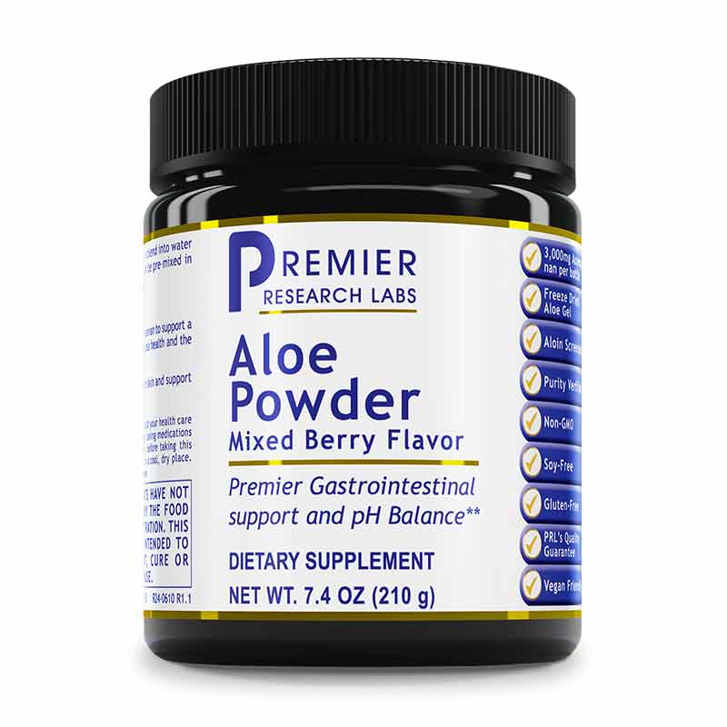 Aloe Powder, Mixed Berry, 7.4 Oz, by Premier Research Labs