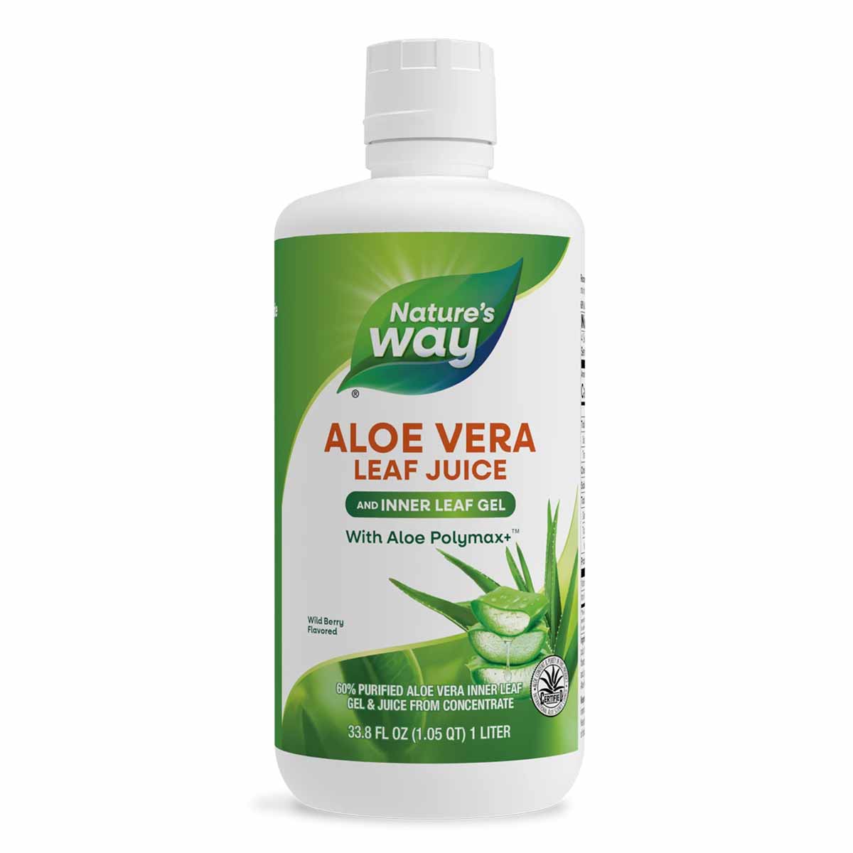 Aloe Vera Inner Leaf Gel & Juice Wild Berry, Natures Way – Natural