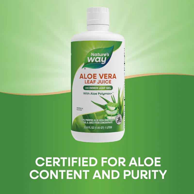 Aloe Vera Inner Leaf Gel & Juice Wild Berry, Natures Way – Natural