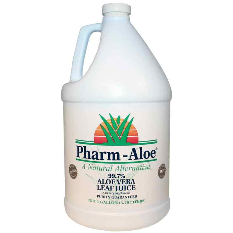 Aloe Vera Leaf Juice, 1 Gallon, by Pharm-Aloe