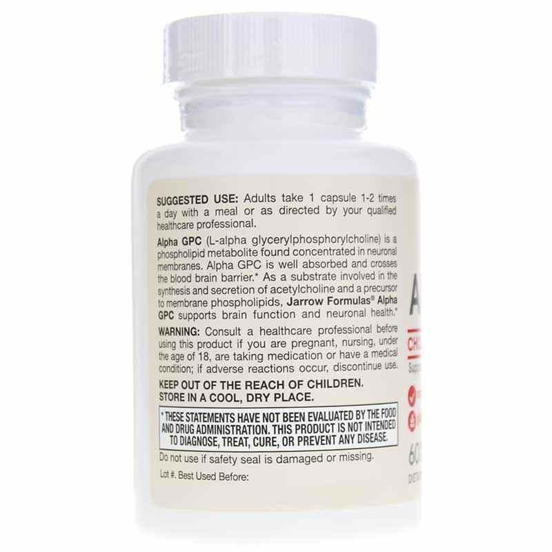 Alpha GPC 300 Mg, by Jarrow Formulas, image #3