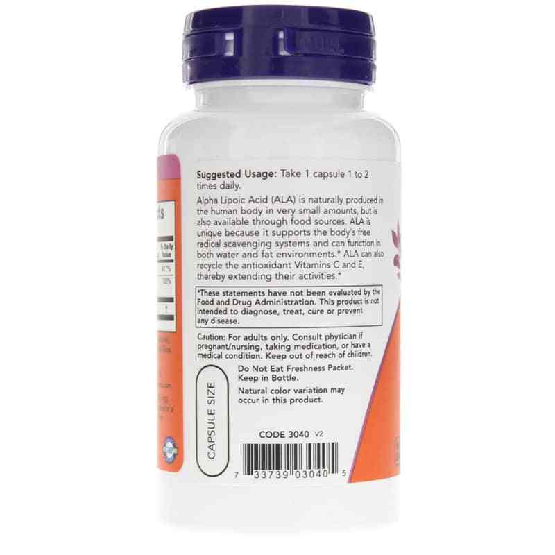 Alpha Lipoic Acid 100 Mg, by NOW Foods, image #3