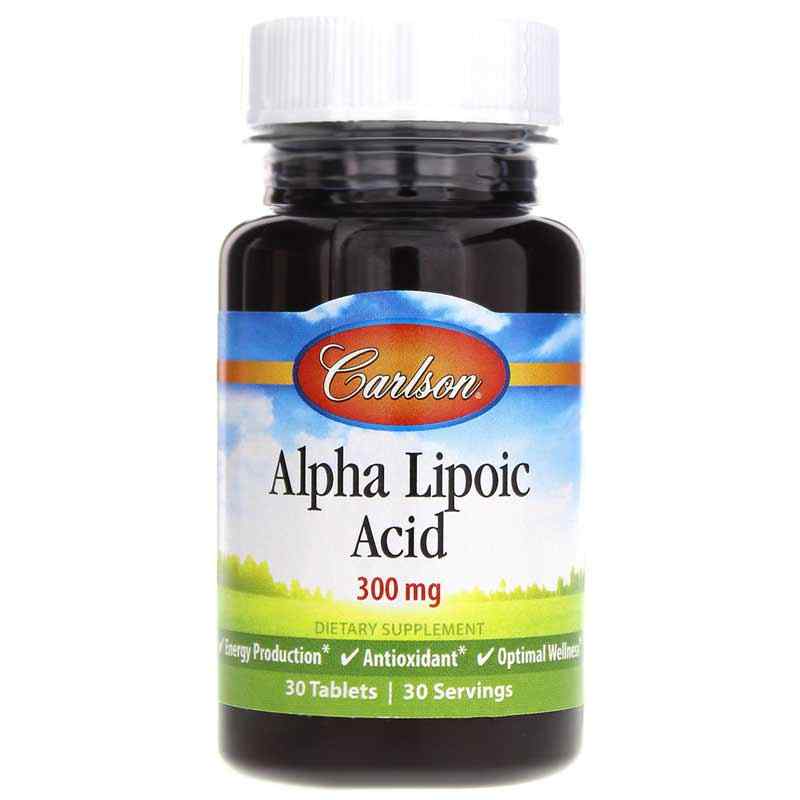 Alpha Lipoic Acid 300 Mg, 30 Tablets, by Carlson Labs