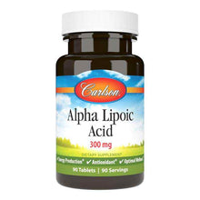 Alpha Lipoic Acid 300 Mg, 90 Tablets, by Carlson Labs