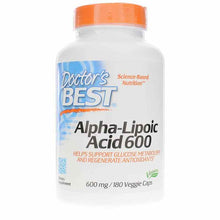 Alpha Lipoic Acid 600 Mg, 180 Veg Capsules, by Doctors Best