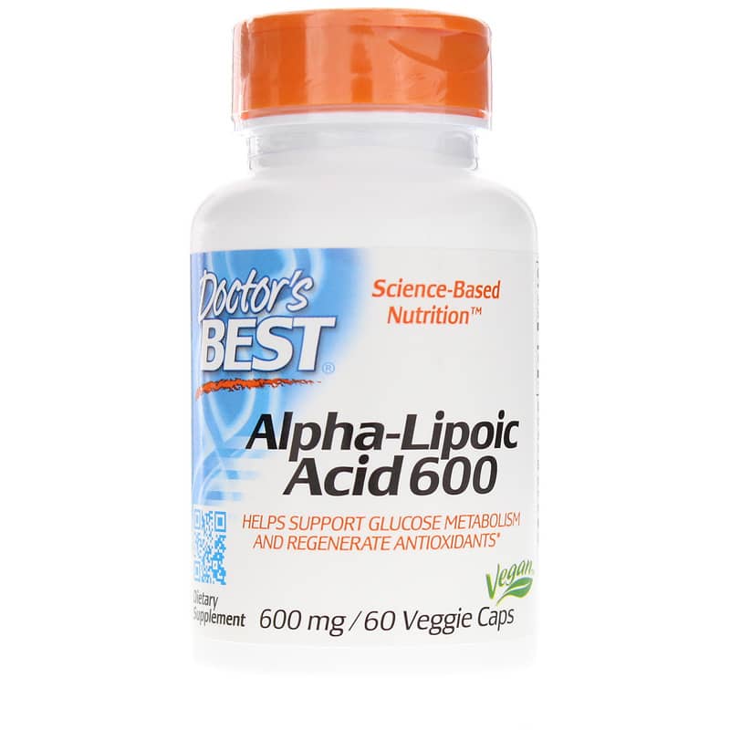 Alpha Lipoic Acid 600 Mg, 60 Veg Capsules, by Doctors Best