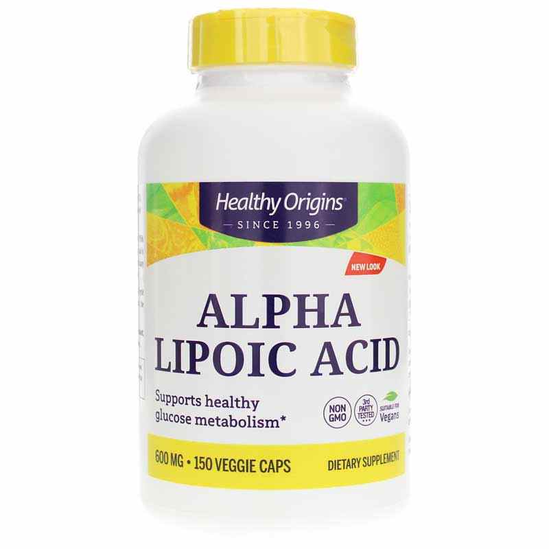 Alpha Lipoic Acid 600 Mg, 150 Capsules, by Healthy Origins