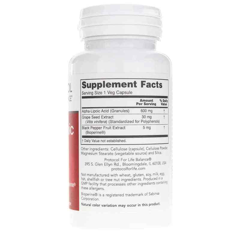 Alpha Lipoic Acid 600 Mg, by Protocol For Life Balance, image #2