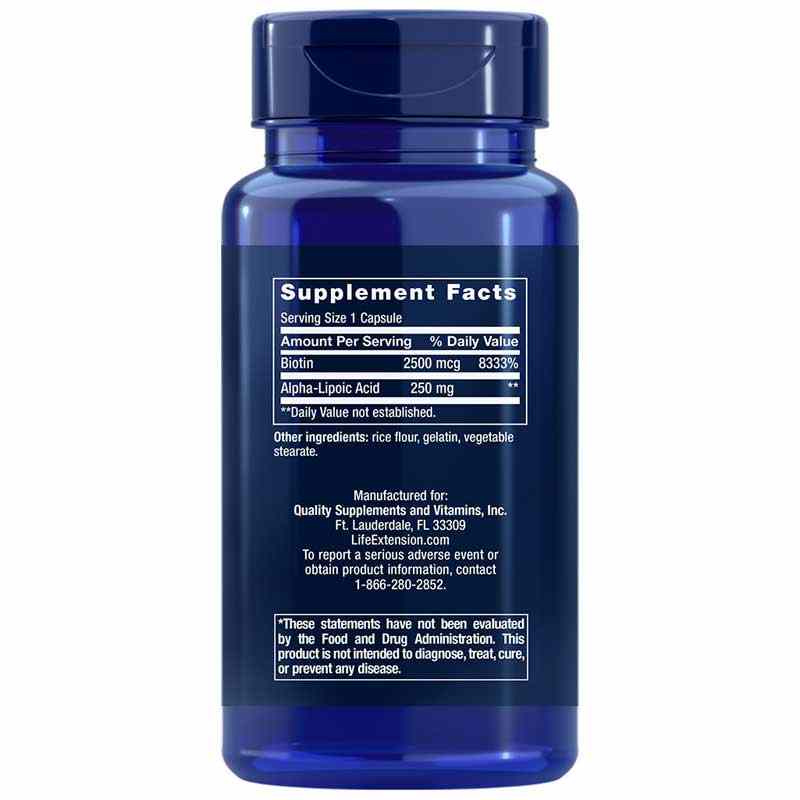 Alpha-Lipoic Acid with Biotin, by Life Extension, image #2