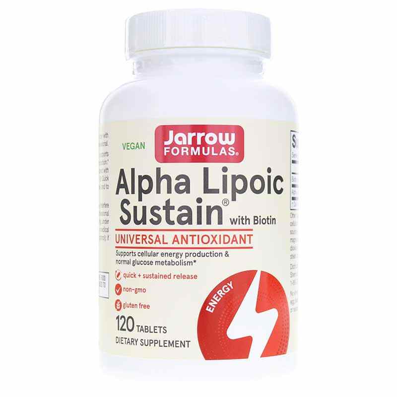 Alpha Lipoic Sustain with Biotin 300 Mg, 120 Tablets, by Jarrow Formulas