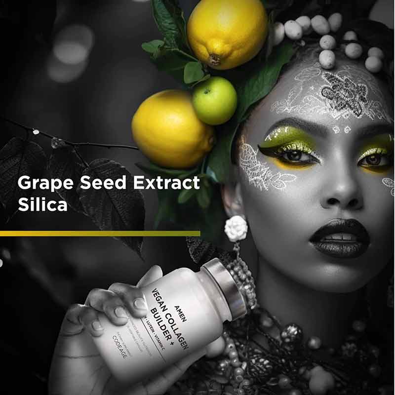 Amen Vegan Collagen Builder +, 30 Veg Capsules, by Codeage, image #5