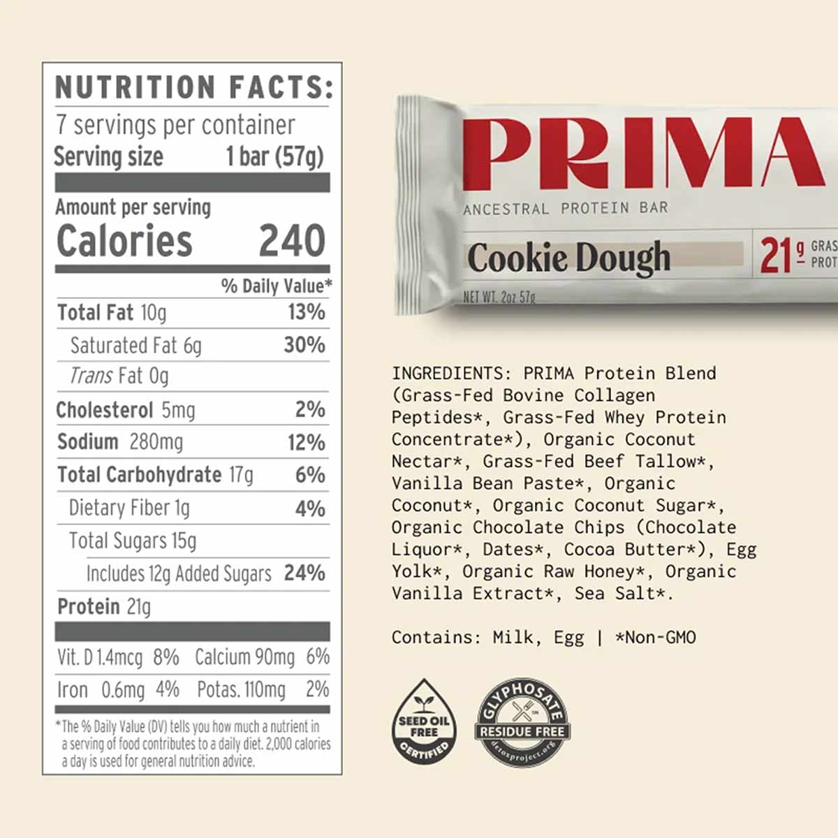 Ancestral Protein Bar, by PRIMA