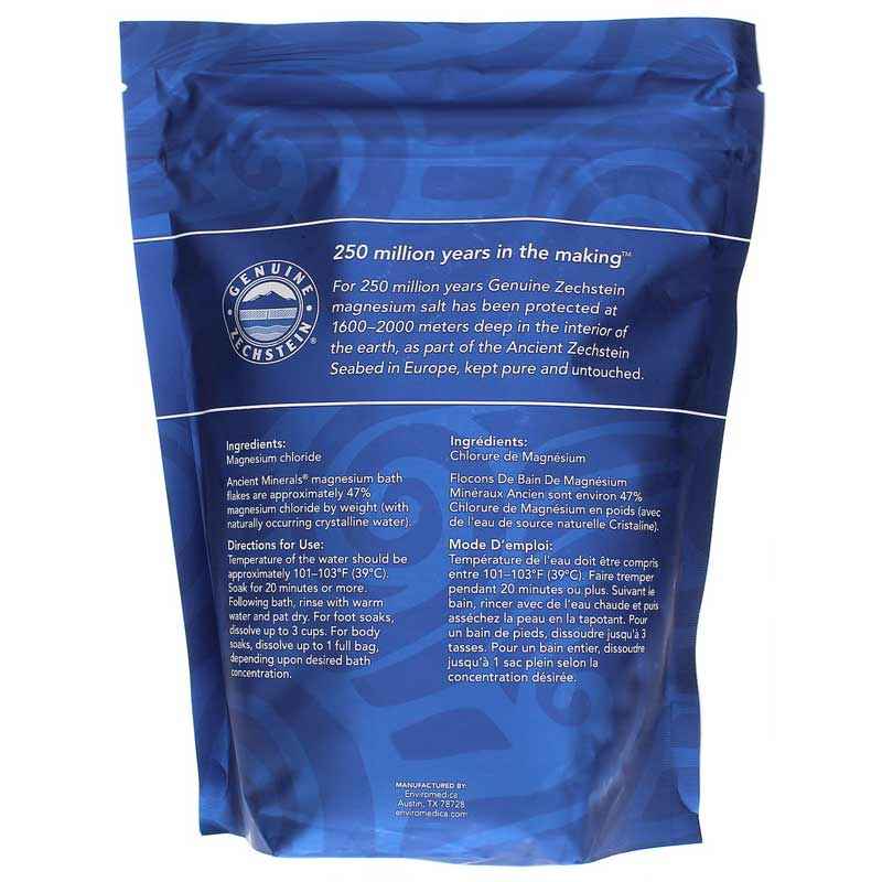 Ancient Minerals Magnesium Bath Flakes, 1.65 Lbs, by Enviromedica, image #2