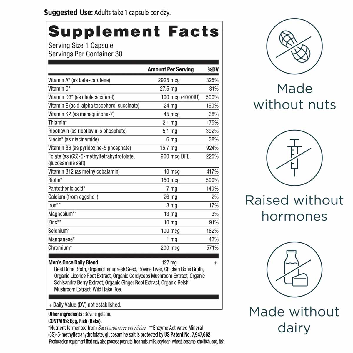 Men's Once Daily Multivitamin, 30 Capsules, by Ancient Nutrition