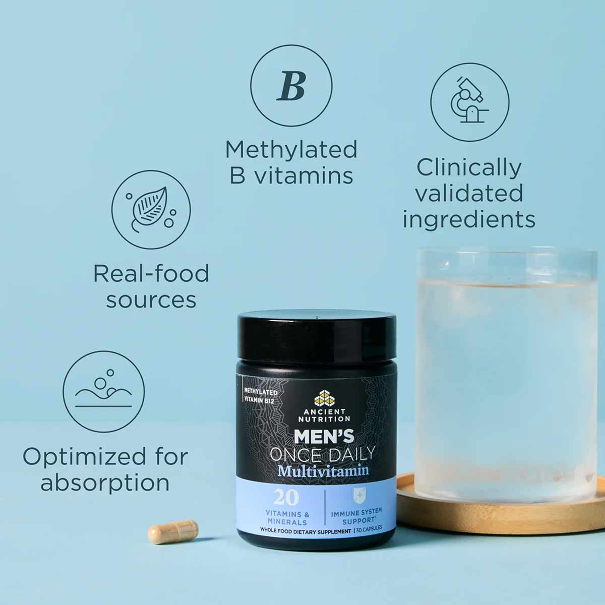 Men's Once Daily Multivitamin, 30 Capsules, by Ancient Nutrition