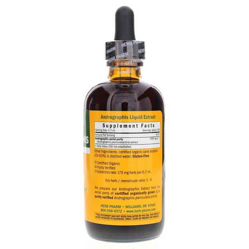 Andrographis Extract, 4 Oz, by Herb Pharm, image #2