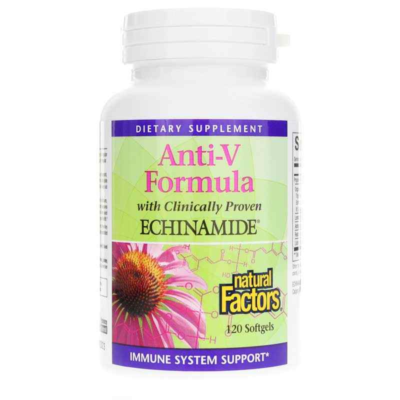 Anti-V Formula with Clinically Proven Echinamide, 120 Softgels, by Natural Factors