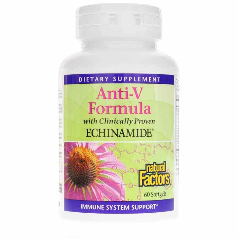 Anti-V Formula with Clinically Proven Echinamide, 60 Softgels, by Natural Factors