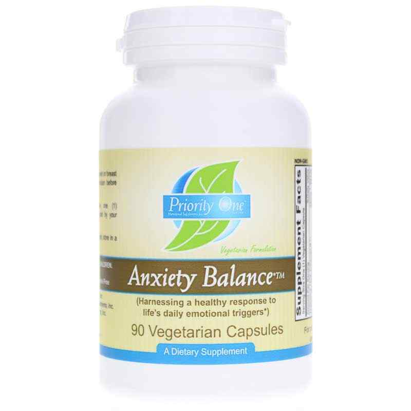 Anxiety Balance, 90 Veg Capsules, by Priority One