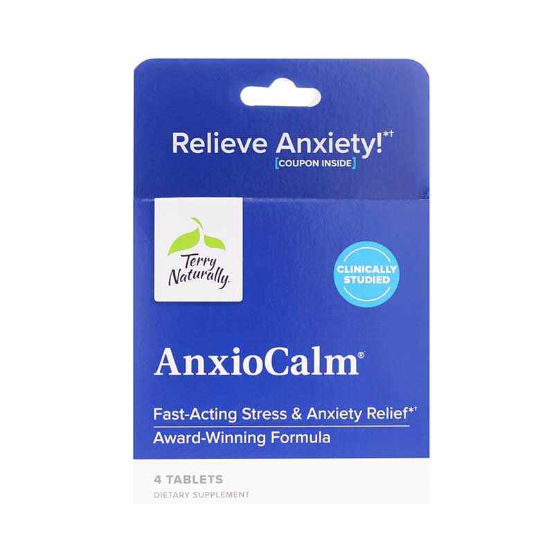 AnxioCalm, 4 Tablets, by Terry Naturally