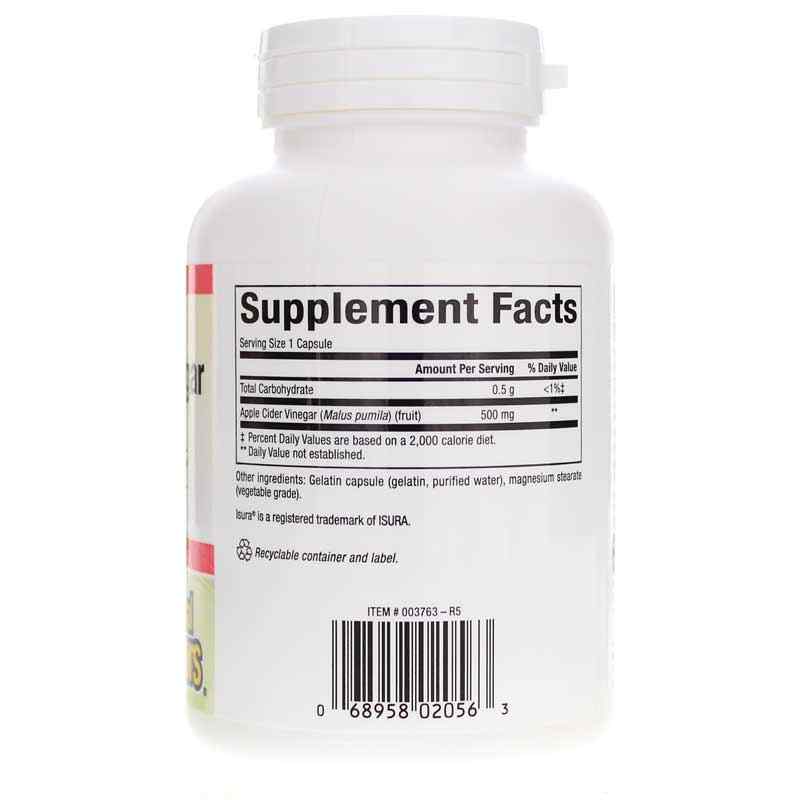 Apple Cider Vinegar 500 Mg, 180 Capsules, by Natural Factors, image #2
