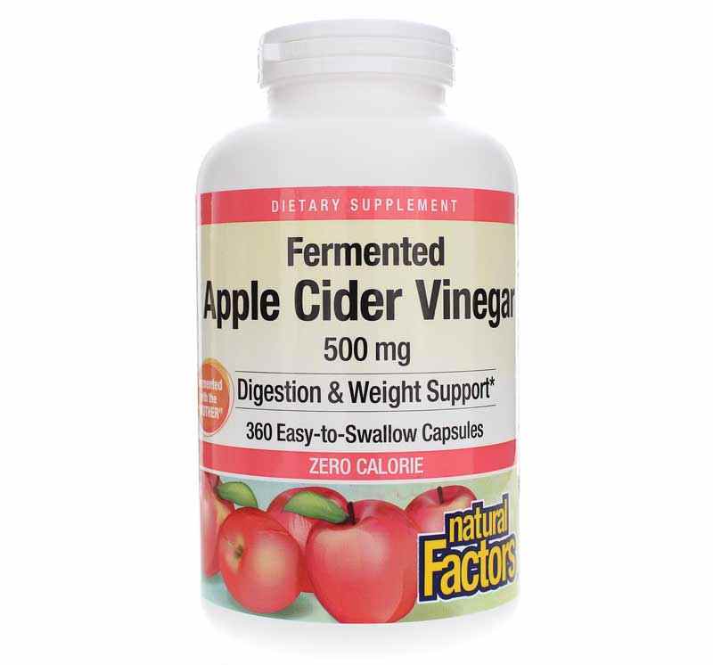 Apple Cider Vinegar 500 Mg, by Natural Factors