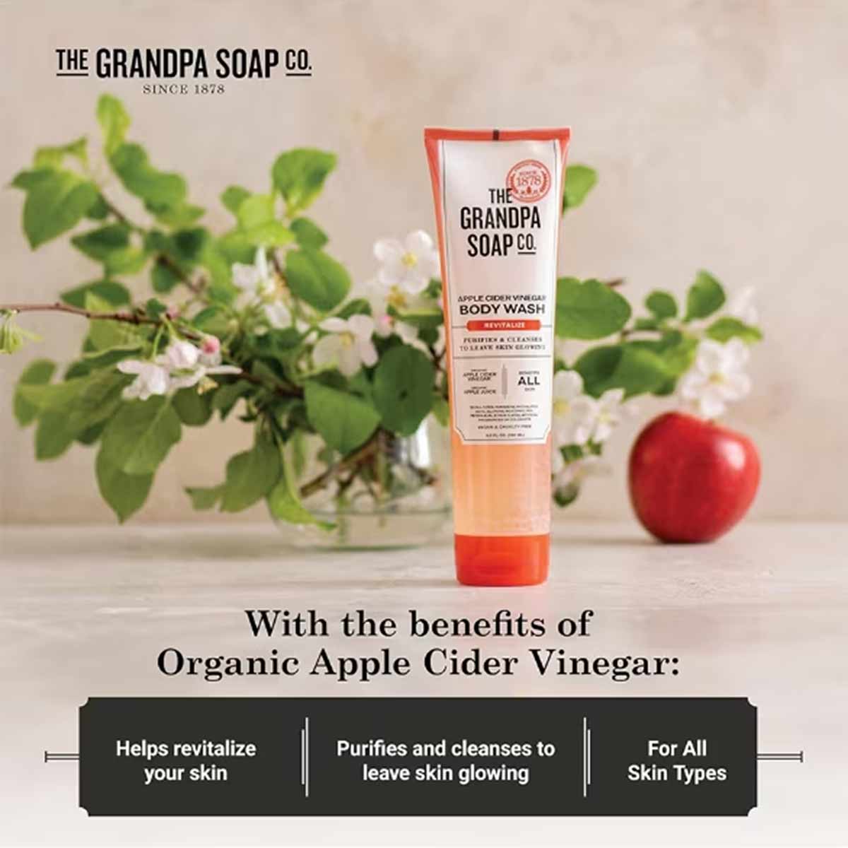 Apple Cider Vinegar Body Wash x2, by Grandpa's