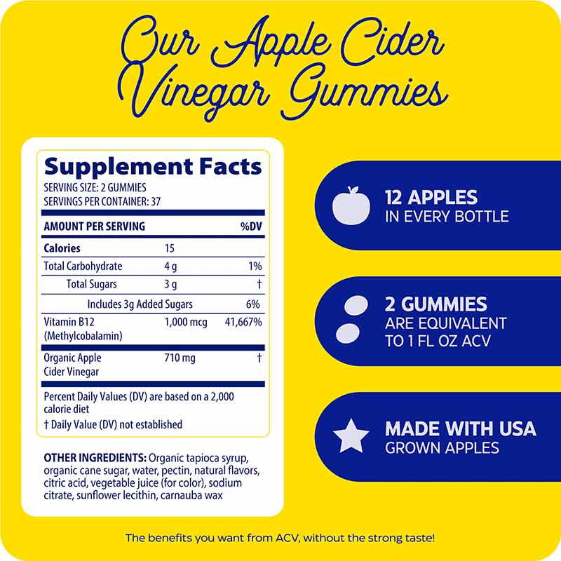 Apple Cider Vinegar Gummies, by Enzymedica, image #2