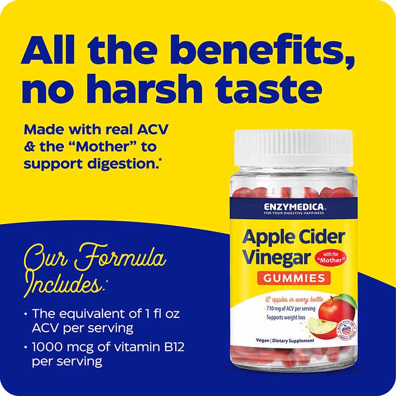 Apple Cider Vinegar Gummies, by Enzymedica, image #3