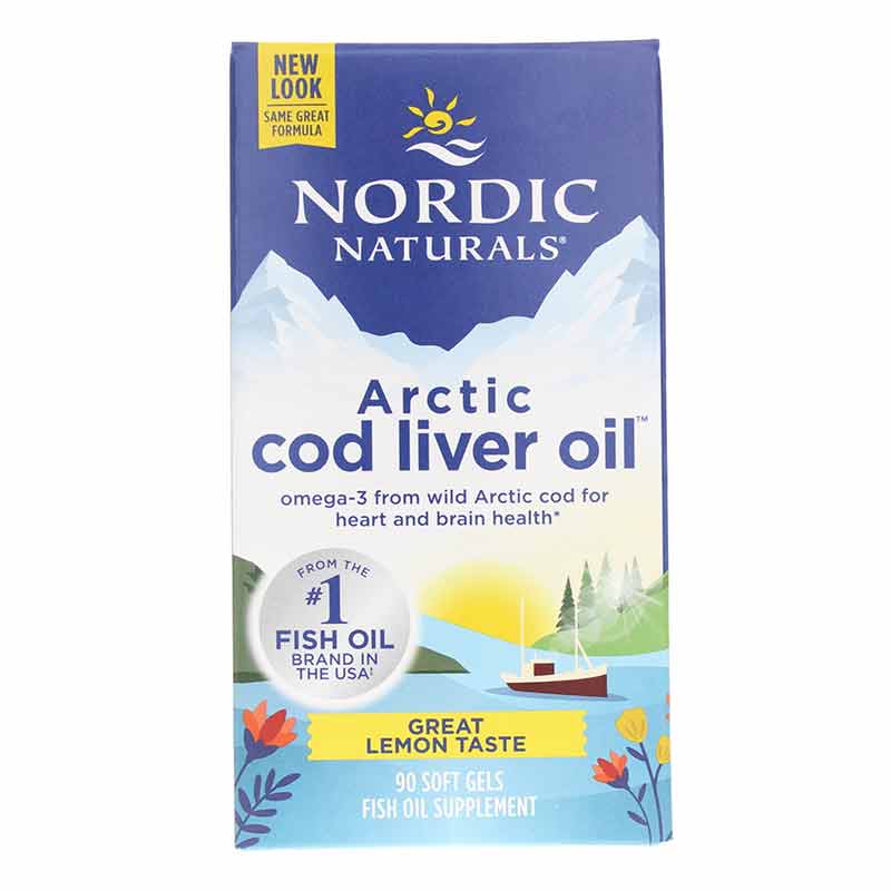 Arctic Cod Liver Oil Softgels, 90 Softgels, by Nordic Naturals