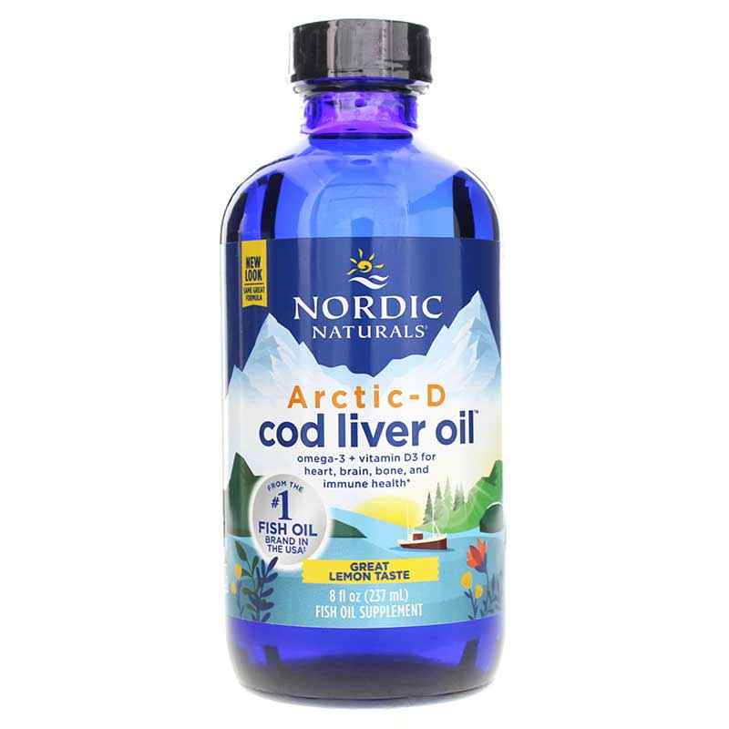 Arctic-D Cod Liver Oil Lemon, by Nordic Naturals